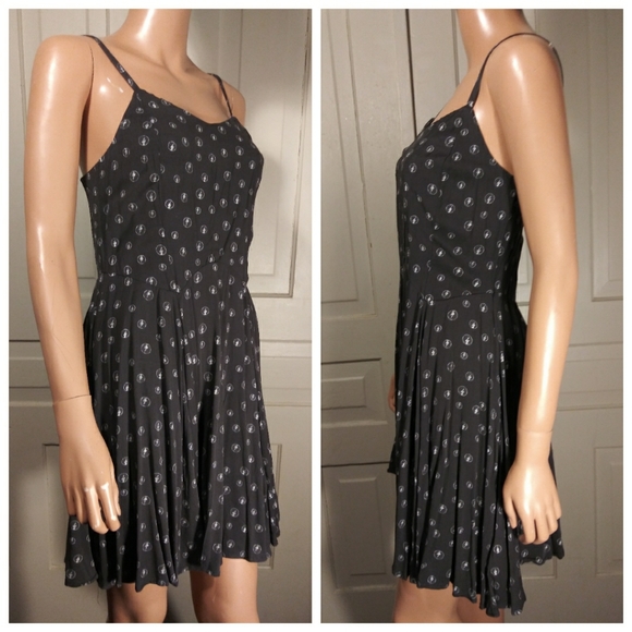 M Last 1! AC/DC lightning bolt printed sun dresses - Picture 3 of 8